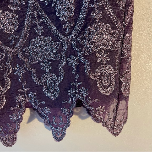 Vintage Syrup Clothing Co Purple Glitter Skirt - Picture 6 of 8